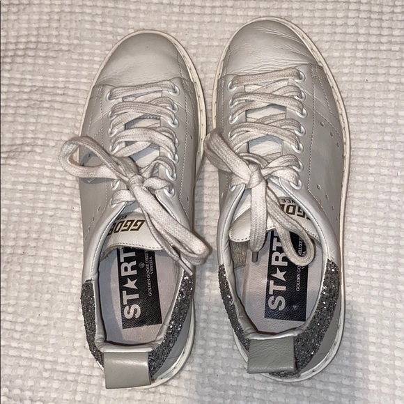 Golden Goose white sneakers with crystals - Picture 4 of 6